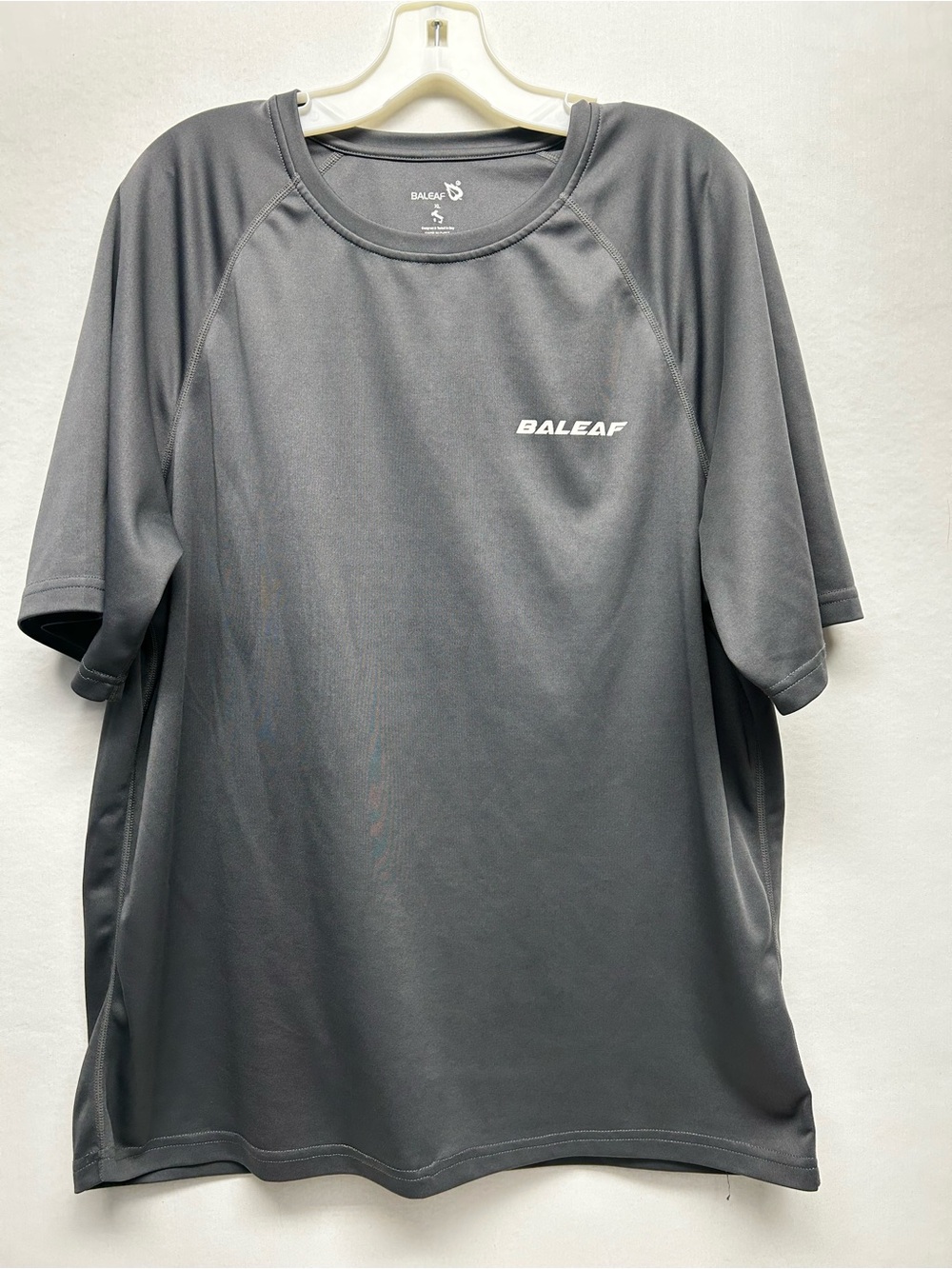 BALEAF Men's Short Sleeve Performance Tee — Charcoal Gray